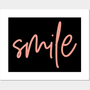 Smile - Pink Posters and Art